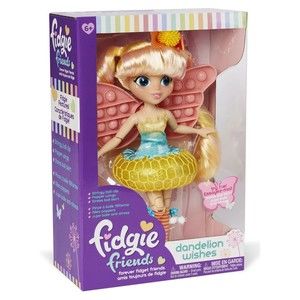Fidgie Friends Dandelion Wishes, Butterfly-Winged Fashion Doll Fidget Toy New